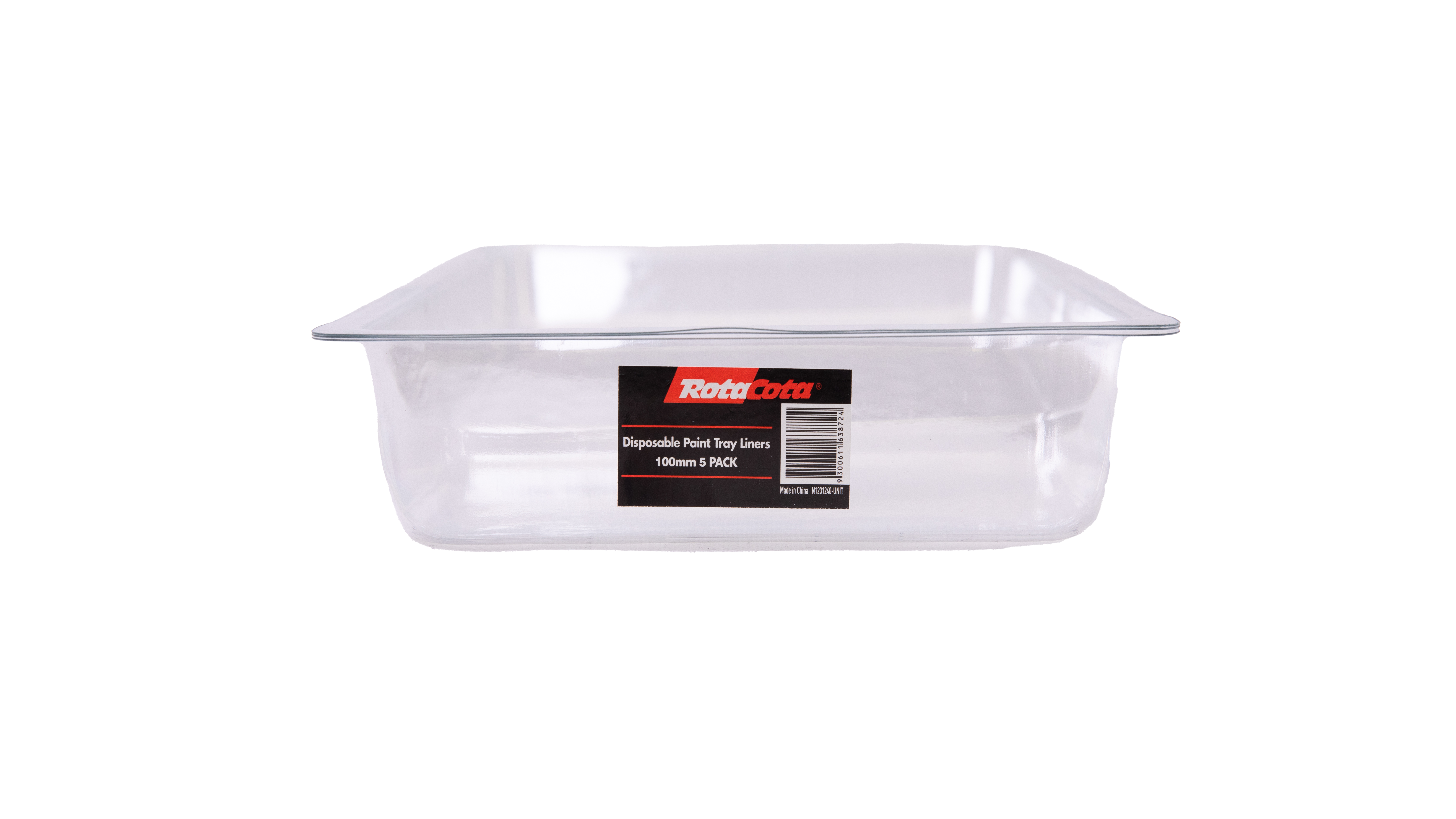 RotaCota Clear Disposable Tray Liners 100mm 5pk