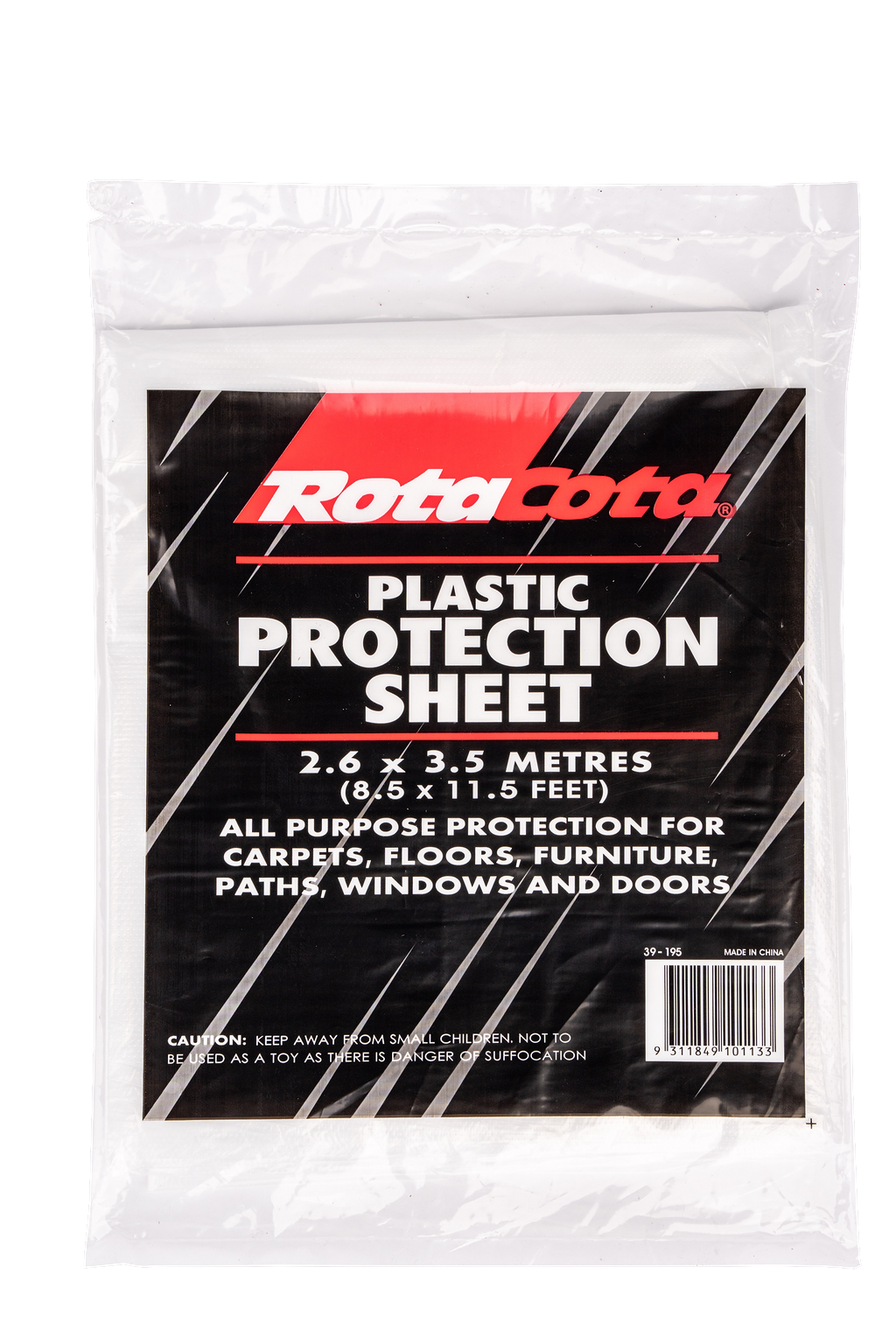 RotaCota Plastic Drop Sheet 2.6 x 3.5 M